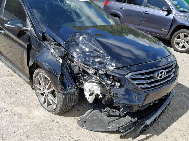 5NPE34AB5FH073462 - 2015 HYUNDAI SONATA SPO BLACK photo 9