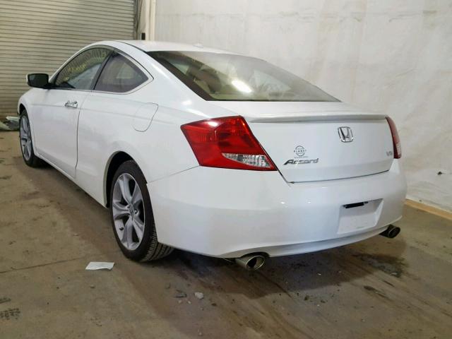 1HGCS2B87CA006139 - 2012 HONDA ACCORD EXL WHITE photo 3