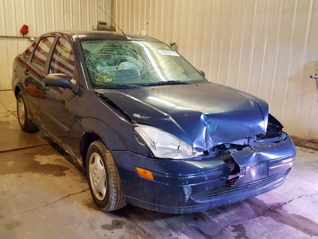 1FAFP33P02W167268 - 2002 FORD FOCUS LX BLUE photo 1