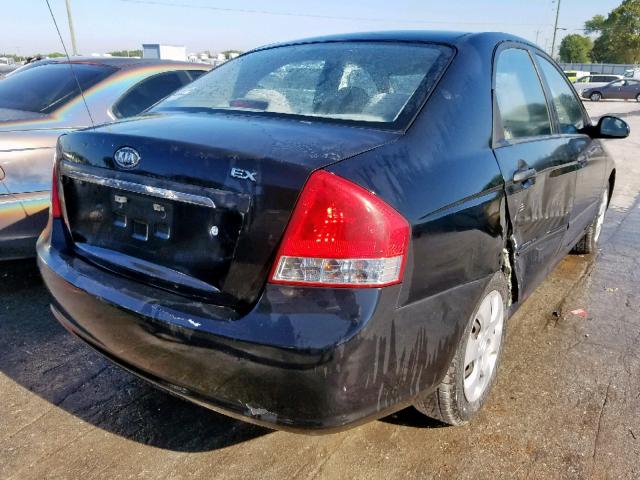 KNAFE121085539074 - 2008 KIA SPECTRA EX BLACK photo 4