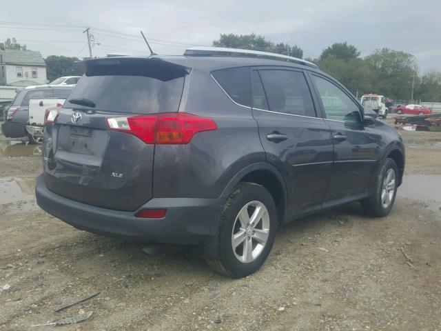 2T3WFREV5DW036575 - 2013 TOYOTA RAV4 XLE GRAY photo 4