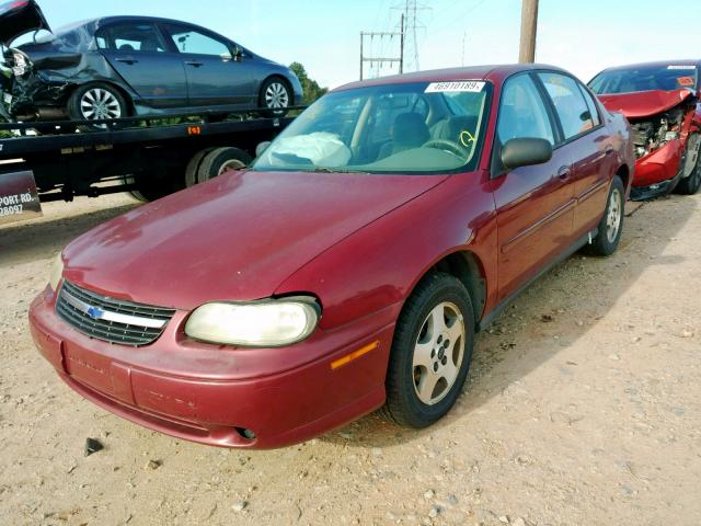 1G1ND52FX4M556106 - 2004 CHEVROLET CLASSIC RED photo 2