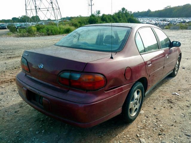 1G1ND52FX4M556106 - 2004 CHEVROLET CLASSIC RED photo 4