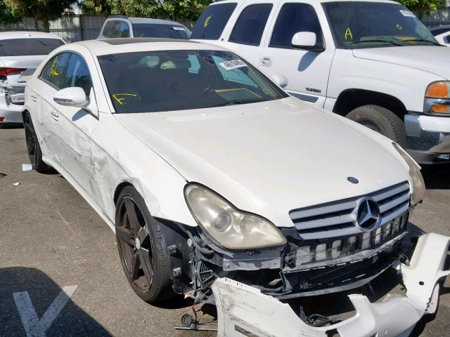 WDDDJ76XX6A057603 - 2006 MERCEDES-BENZ CLS 55 AMG WHITE photo 1