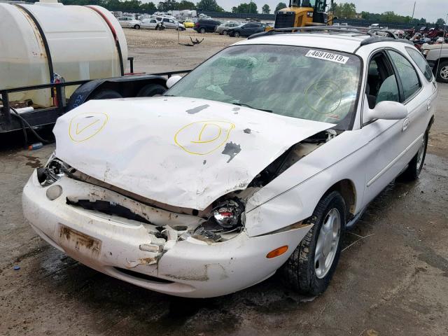 1FALP57U0VA167741 - 1997 FORD TAURUS GL WHITE photo 2