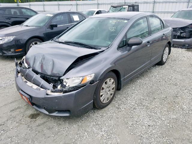 2HGFA16349H528617 - 2009 HONDA CIVIC VP GRAY photo 2