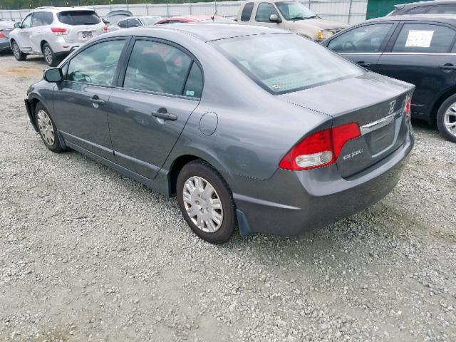 2HGFA16349H528617 - 2009 HONDA CIVIC VP GRAY photo 3