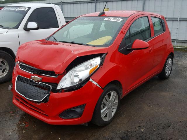 KL8CB6S94FC737871 - 2015 CHEVROLET SPARK LS RED photo 2