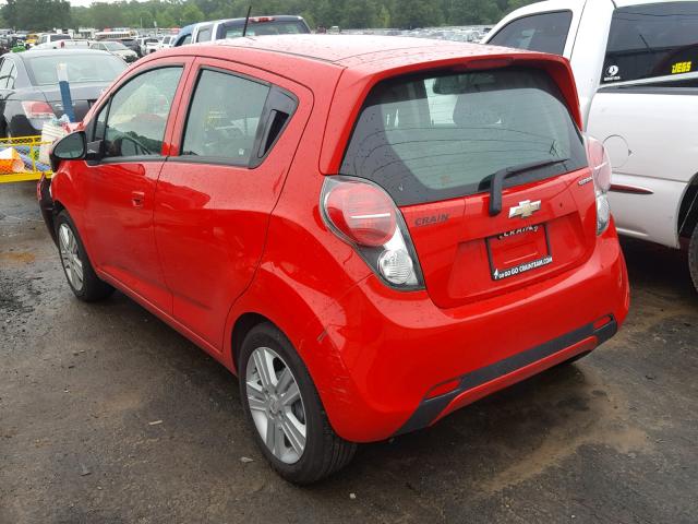 KL8CB6S94FC737871 - 2015 CHEVROLET SPARK LS RED photo 3