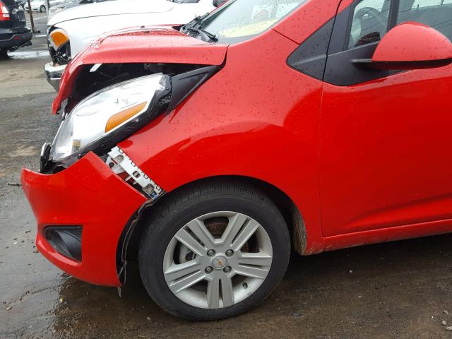 KL8CB6S94FC737871 - 2015 CHEVROLET SPARK LS RED photo 9