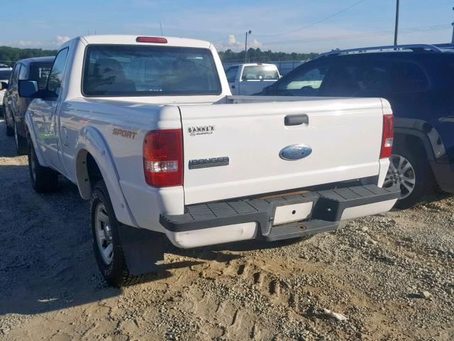 1FTYR10U56PA68439 - 2006 FORD RANGER WHITE photo 3