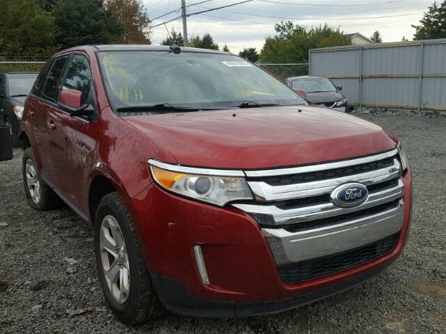 2FMDK3JC0DBA29231 - 2013 FORD EDGE SEL RED photo 1