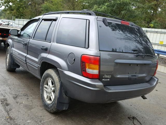 1J4GW48S24C164858 - 2004 JEEP GRAND CHER GRAY photo 3