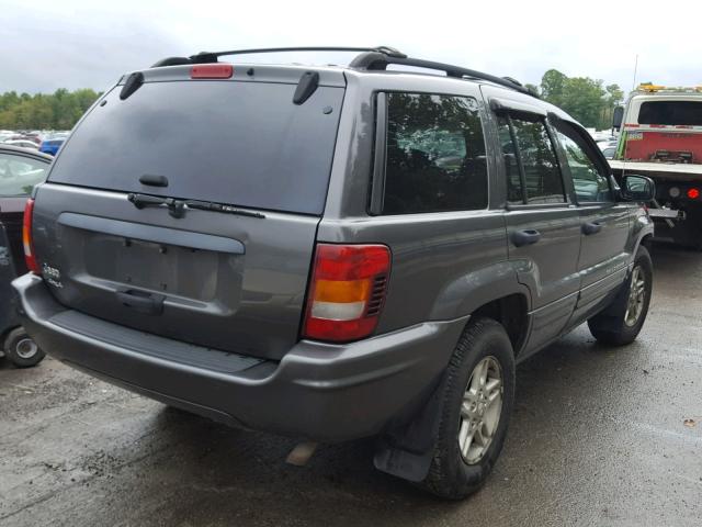 1J4GW48S24C164858 - 2004 JEEP GRAND CHER GRAY photo 4