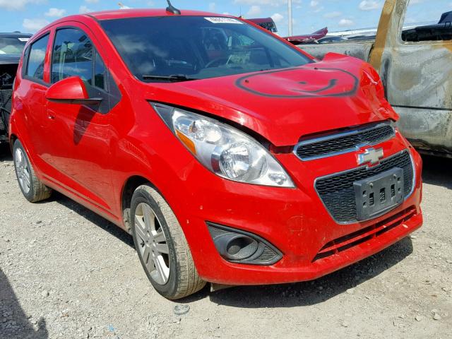 KL8CA6S98EC570058 - 2014 CHEVROLET SPARK LS RED photo 1