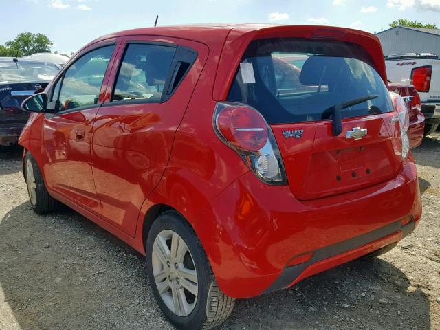 KL8CA6S98EC570058 - 2014 CHEVROLET SPARK LS RED photo 3