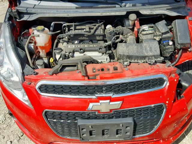 KL8CA6S98EC570058 - 2014 CHEVROLET SPARK LS RED photo 7