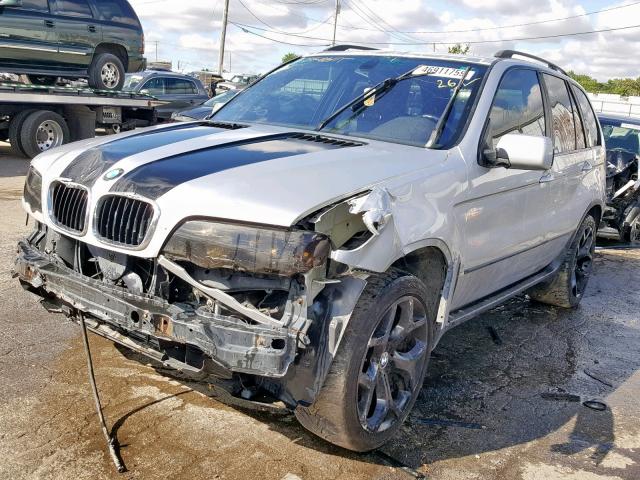 WBAFA53511LM75858 - 2001 BMW X5 3.0I SILVER photo 2