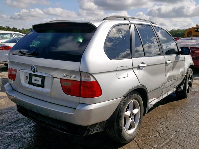 WBAFA53511LM75858 - 2001 BMW X5 3.0I SILVER photo 4