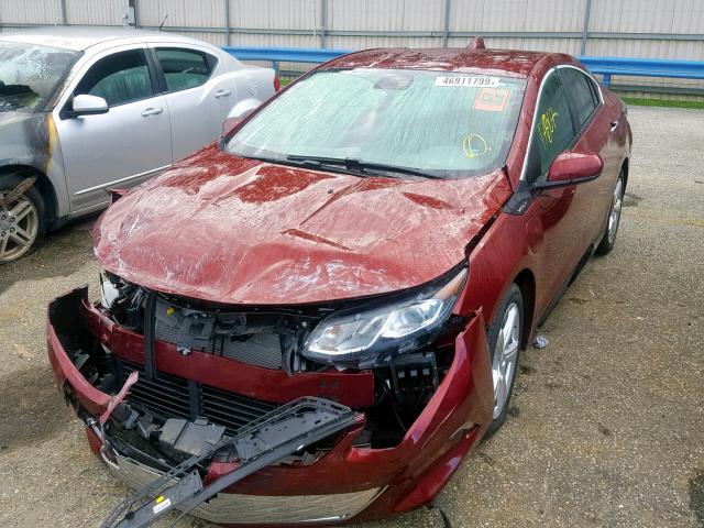 1G1RA6S51HU135307 - 2017 CHEVROLET VOLT LT RED photo 2