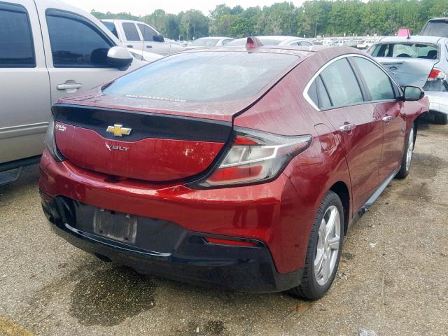 1G1RA6S51HU135307 - 2017 CHEVROLET VOLT LT RED photo 4