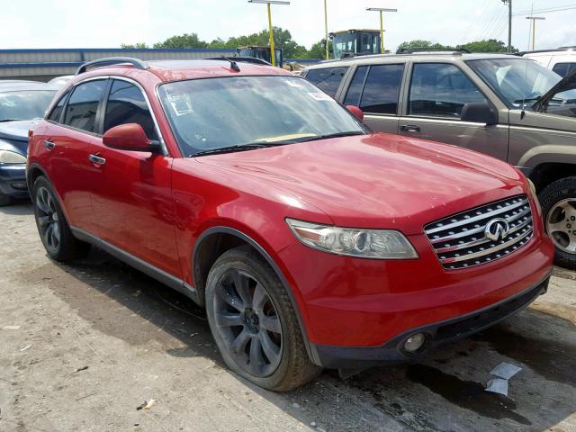 JNRBS08W63X002682 - 2003 INFINITI FX45 RED photo 1