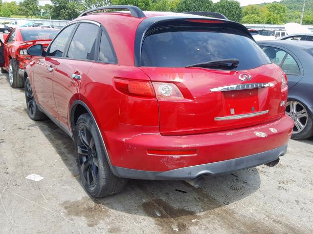 JNRBS08W63X002682 - 2003 INFINITI FX45 RED photo 3