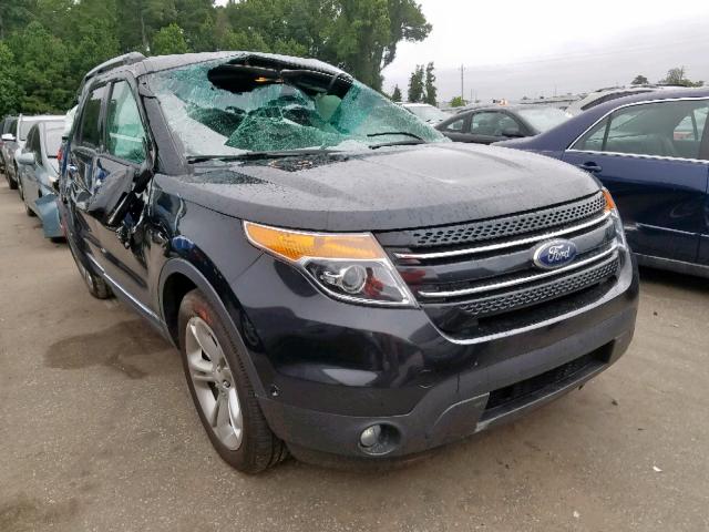 1FM5K8F84FGB76122 - 2015 FORD EXPLORER L BLACK photo 1