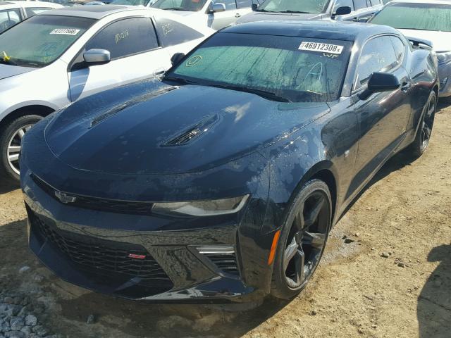 1G1FH1R70H0107448 - 2017 CHEVROLET CAMARO SS BLACK photo 2