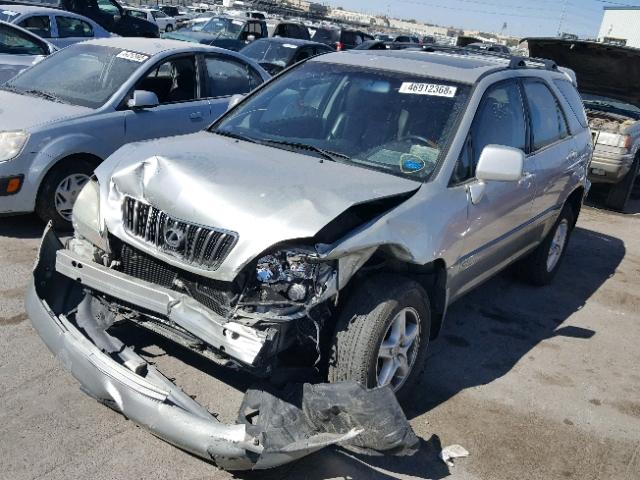 JTJHF10U630301058 - 2003 LEXUS RX 300 SILVER photo 2