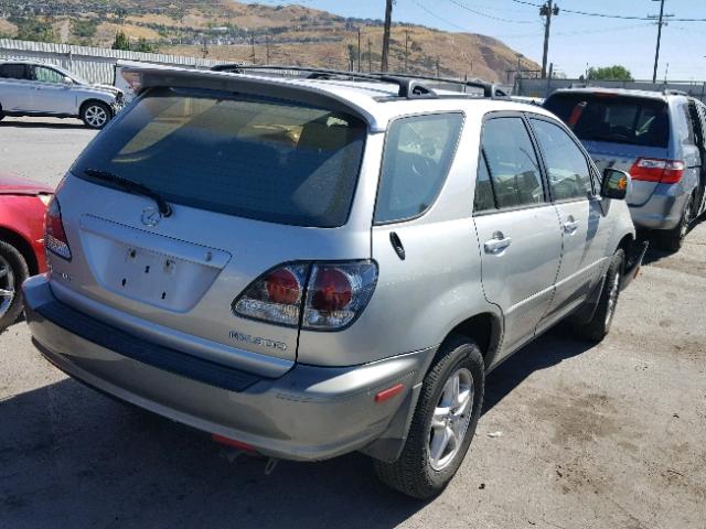 JTJHF10U630301058 - 2003 LEXUS RX 300 SILVER photo 4