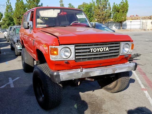 JT3FJ60G9E1125401 - 1984 TOYOTA LAND CRUIS RED photo 1