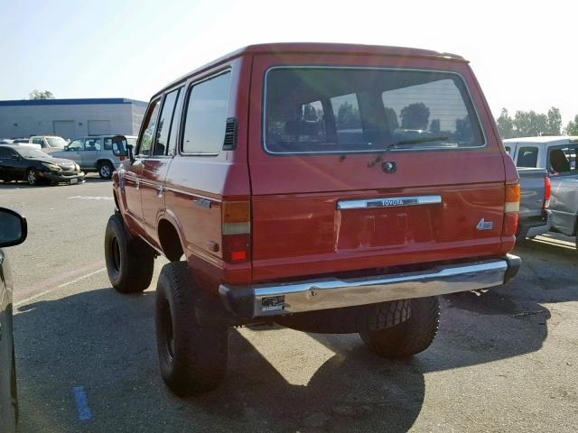 JT3FJ60G9E1125401 - 1984 TOYOTA LAND CRUIS RED photo 3