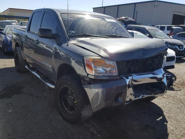 1N6AA0EK5CN320608 - 2012 NISSAN TITAN S GRAY photo 1