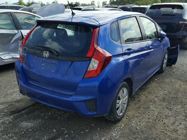 3HGGK5H53FM101062 - 2015 HONDA FIT LX BLUE photo 4