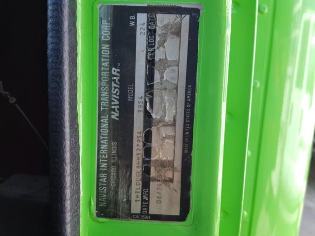 1HTLDUGL6HH527954 - 1987 INTERNATIONAL S-SERIES 1 绿色 照片 10