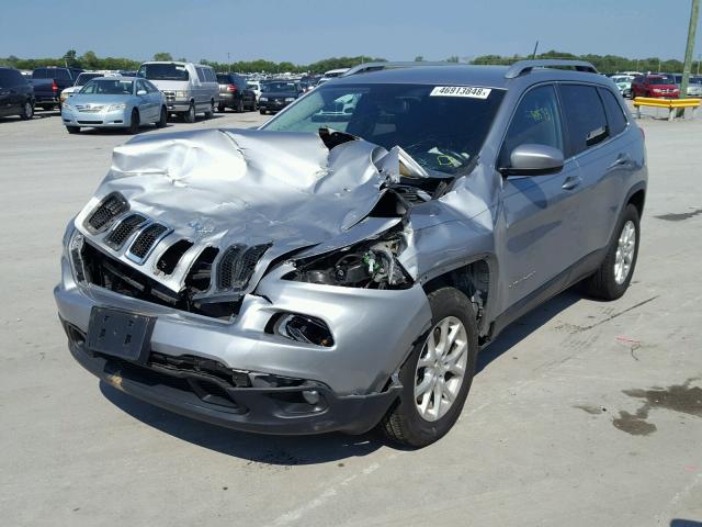 1C4PJMCB0EW273346 - 2014 JEEP CHEROKEE L SILVER photo 2