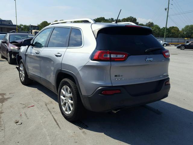 1C4PJMCB0EW273346 - 2014 JEEP CHEROKEE L SILVER photo 3