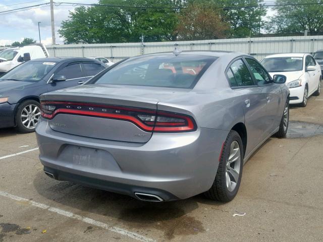 2C3CDXHG7HH561867 - 2017 DODGE CHARGER SX SILVER photo 4