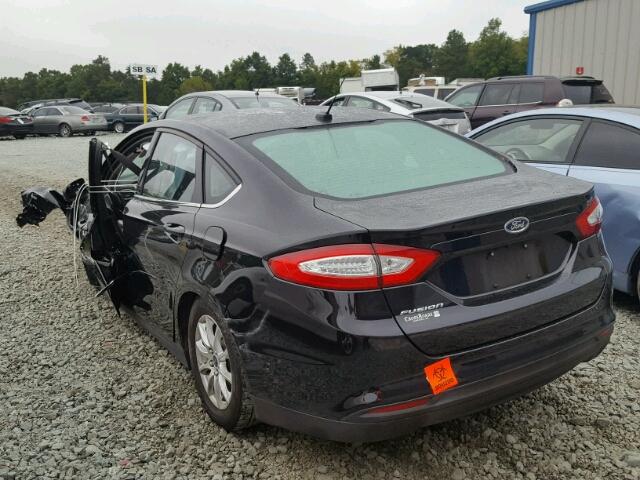 1FA6P0G76G5114533 - 2016 FORD FUSION S BLACK photo 3