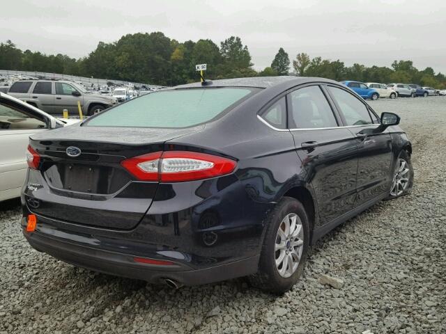 1FA6P0G76G5114533 - 2016 FORD FUSION S BLACK photo 4