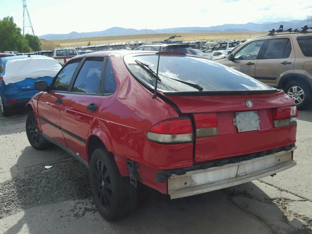 YS3DF55P5X2066425 - 1999 SAAB 9-3 SE RED photo 3