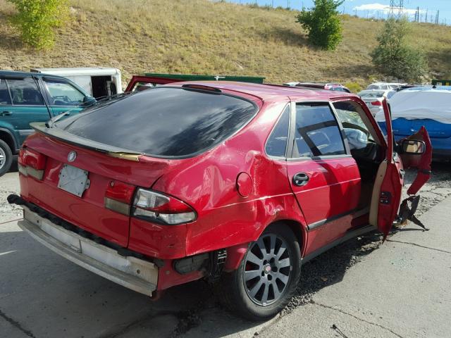 YS3DF55P5X2066425 - 1999 SAAB 9-3 SE RED photo 4