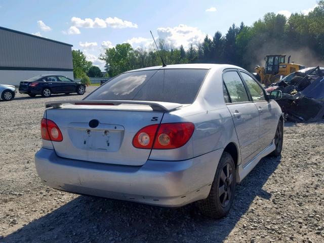 2T1BR32E58C890280 - 2008 TOYOTA COROLLA CE SILVER photo 4