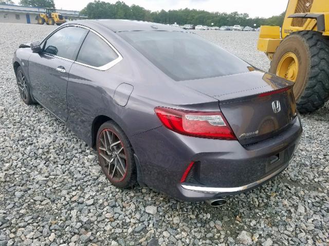 1HGCT2B81HA006495 - 2017 HONDA ACCORD EXL GRAY photo 3