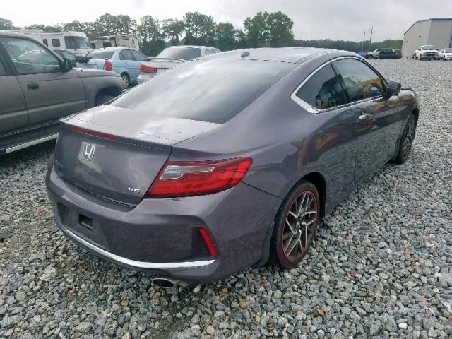 1HGCT2B81HA006495 - 2017 HONDA ACCORD EXL GRAY photo 4