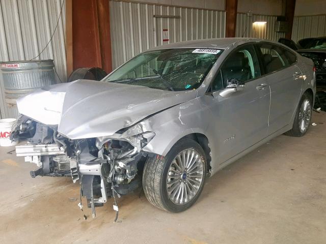 3FA6P0RUXER163344 - 2014 FORD FUSION TIT SILVER photo 2