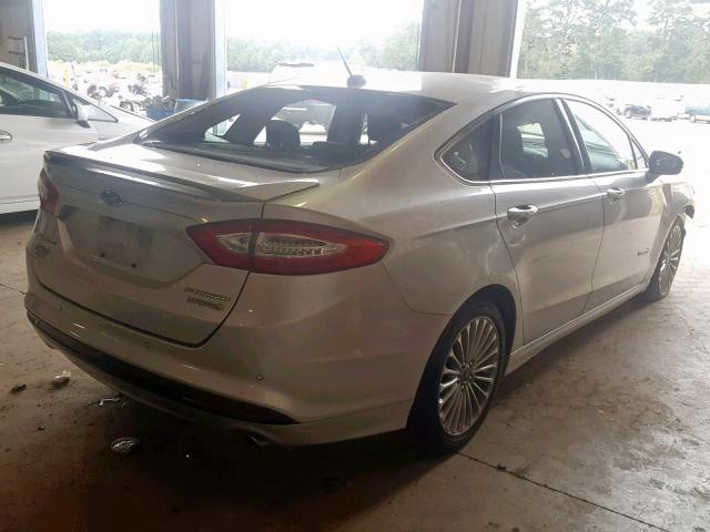 3FA6P0RUXER163344 - 2014 FORD FUSION TIT SILVER photo 4