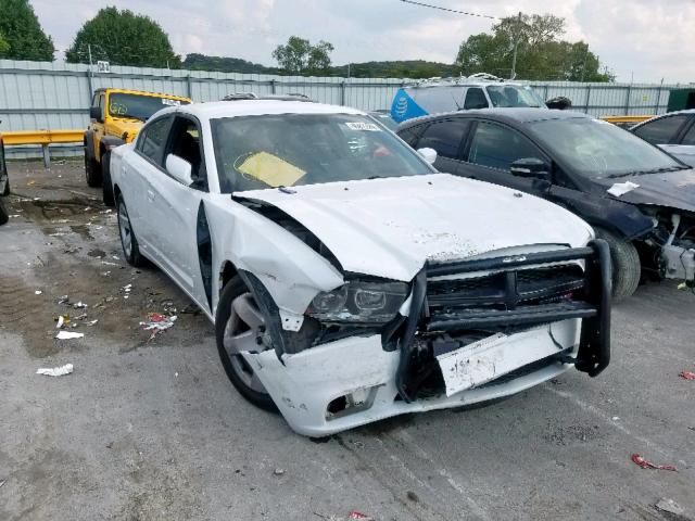 2C3CDXAT1DH593957 - 2013 DODGE CHARGER PO WHITE photo 1