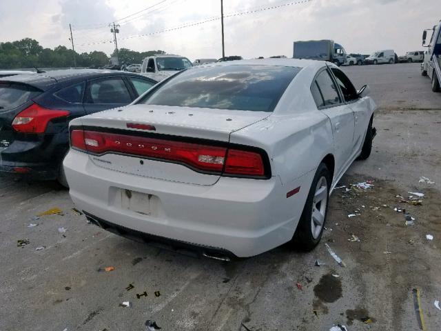 2C3CDXAT1DH593957 - 2013 DODGE CHARGER PO WHITE photo 4